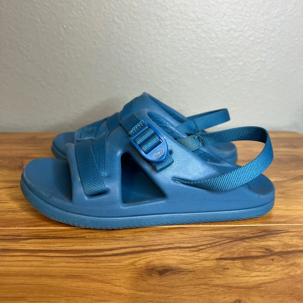 Chaco Chillos Sport Sandals Kids Size‎ 3 Ocean Blue Adjustable Strap Water Shoes